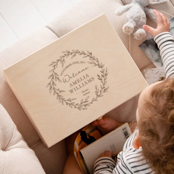 Personalized Baby Keepsake Box