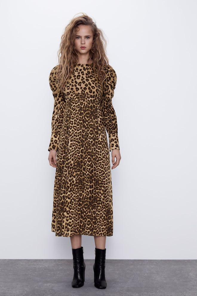 Zara Animal Print Dress 