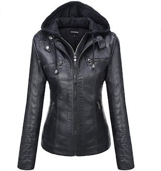 Tanming Faux Leather Jacket 