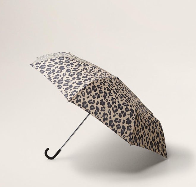 Mango Leopard Print Umbrella