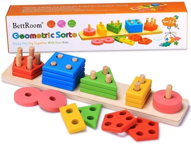 BettRoom Geometric Sort Wooden Educational Toy