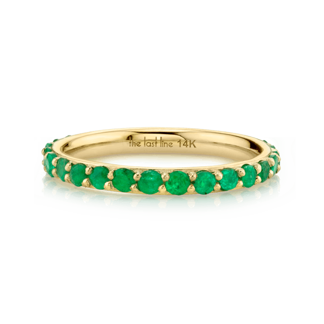 Emerald Biggie Eternity Band