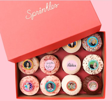 The Sprinkles X Ashley Longshore Women's History Month Cupcakes include everyone from Wonder Woman t...