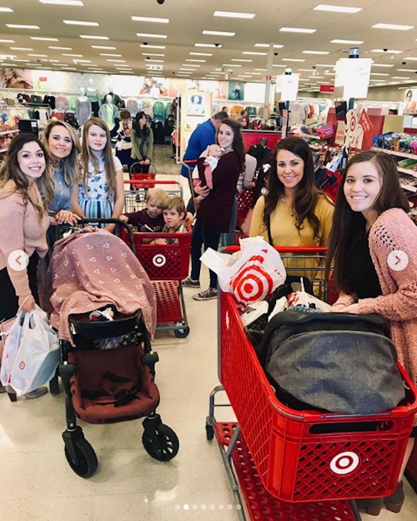 The Duggar women went out for an afternoon of retail therapy with their baby girls.
