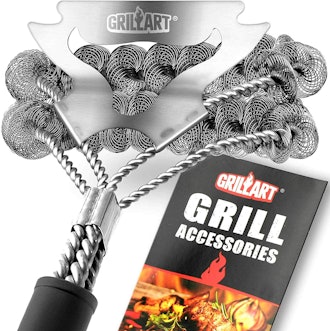 GRILLART Bristle-Free Grill Brush & Scraper
