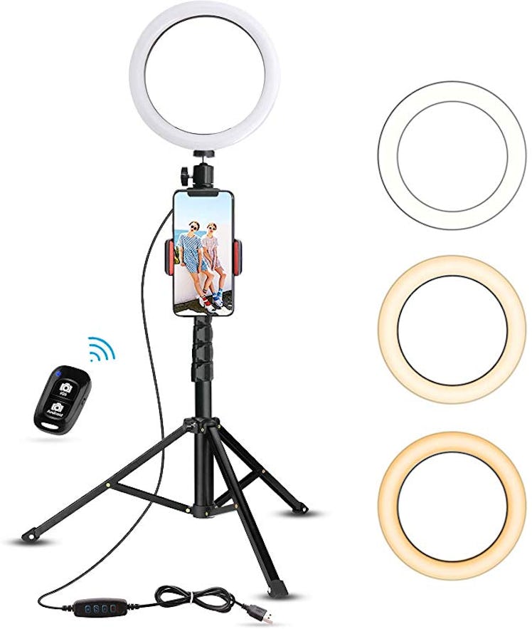 UBeesize Selfie Ring Light With Tripod Stand