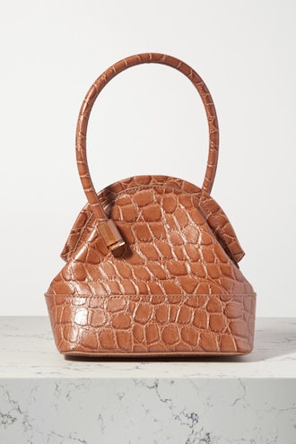 Isel croc-effect leather tote