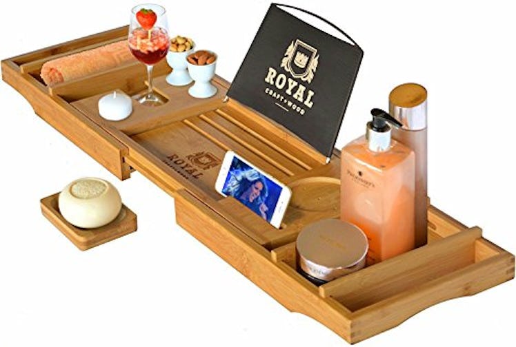 ROYAL CRAFT WOOD Luxury Bathtub Caddy Tray