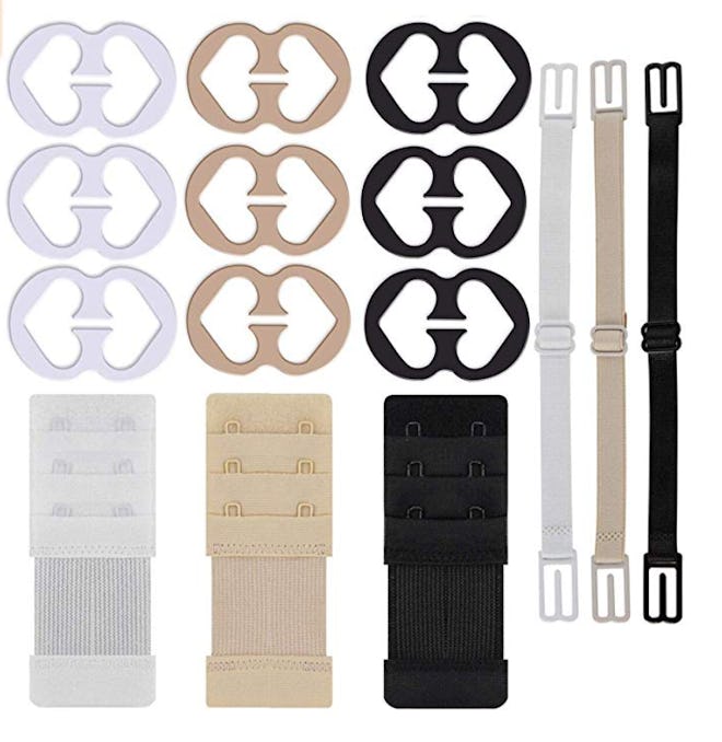W-Plus Bra Strap Clips and Extenders (15-Piece Set)