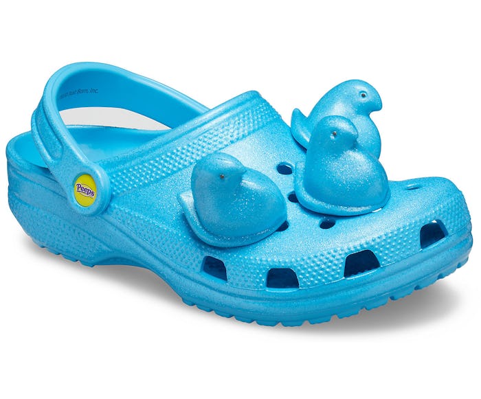 Peeps x Crocs electric blue clog