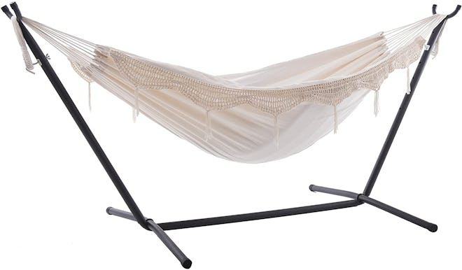 Vivere Double Hammock With Steel Stand