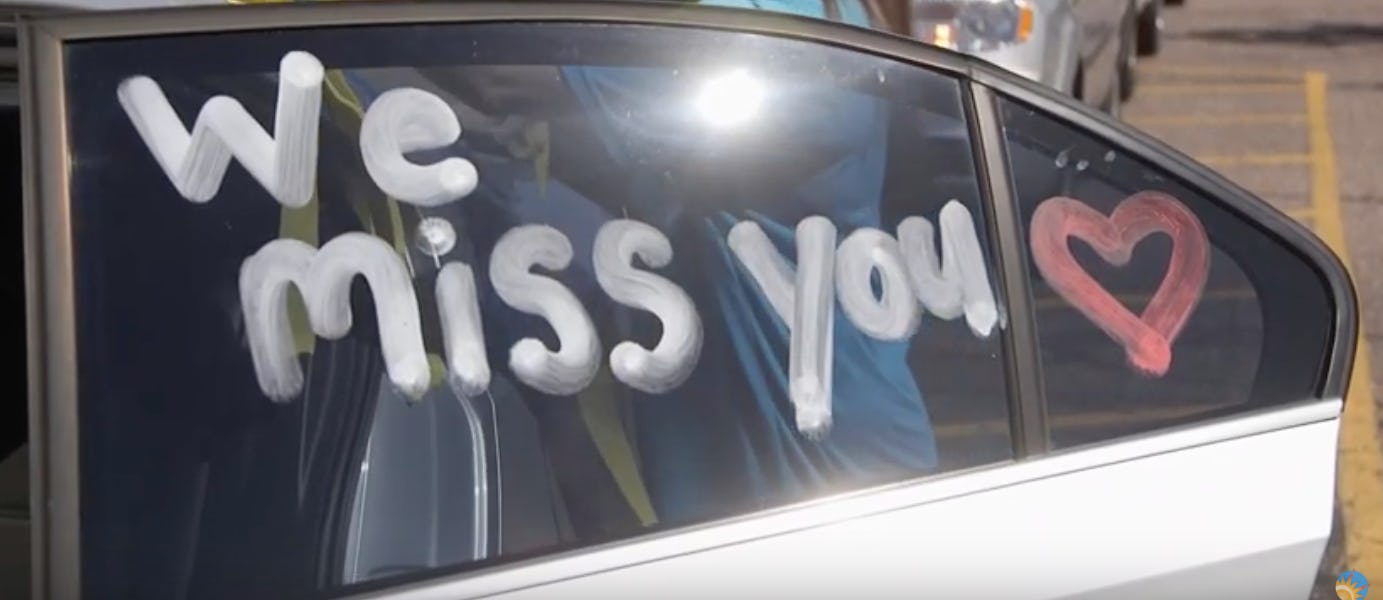 Around the country teachers are hosting parades as a means of connecting with students while still p...