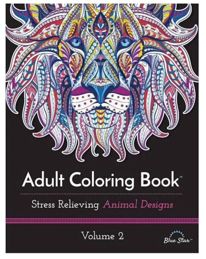 BlueStar Adult Coloring Book: Stress Relieving Animal Designs