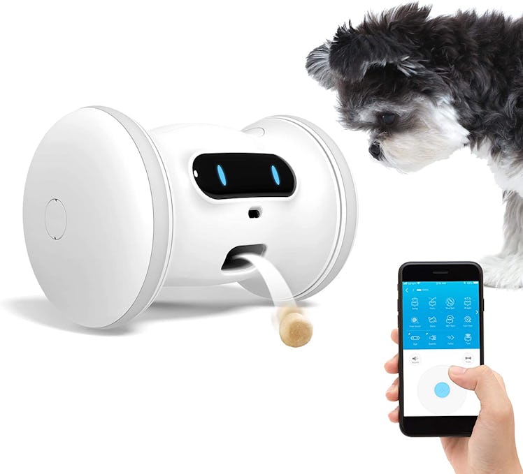 VARRAM Pet Fitness Robot Interactive Treat Dispenser Robot