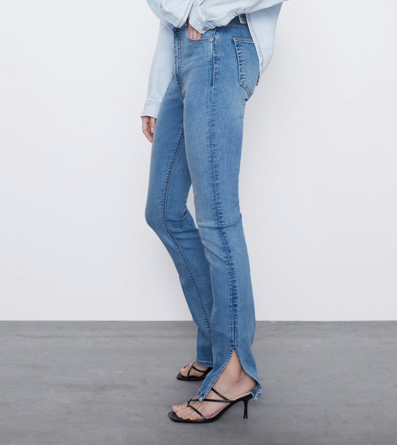 zara jeans split