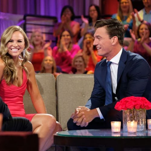 Chris Harrison, Hannah Brown, and Tyler Cameron on The Bachelorette: After The Final Rose