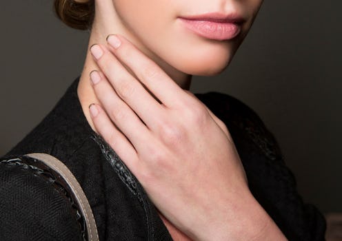 Double French manicures are the nail polish trend taking over Pinterest, along with black and white ...