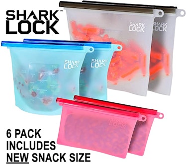 Shark Lock Silicone Food Storage Bags