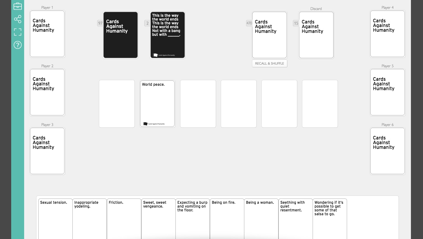 Finally You Can Play Cards Against Humanity Online Cards Against Humanity Funny Funniest Cards Against Humanity Cards Against Humanity Online