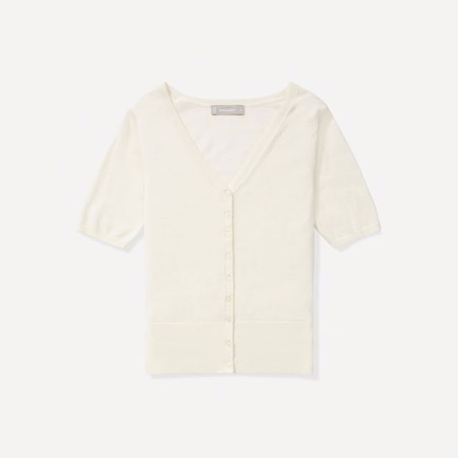 The Cotton–Merino Short-Sleeve Cardigan