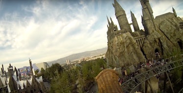 The Flight Of The Hippogriff ride at Universal Studios Hollywood gives visitors an epic look at the ...