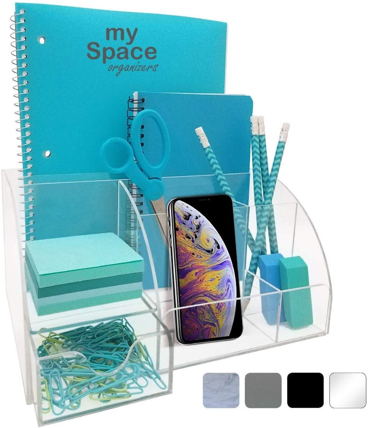My Space Clear Acrylic Desk Organizer