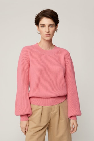 Lantern Sleeve Tracee Pink Sweater