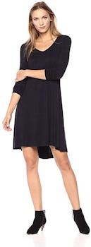 Daily Ritual Jersey Long-Sleeve V-Neck Dress