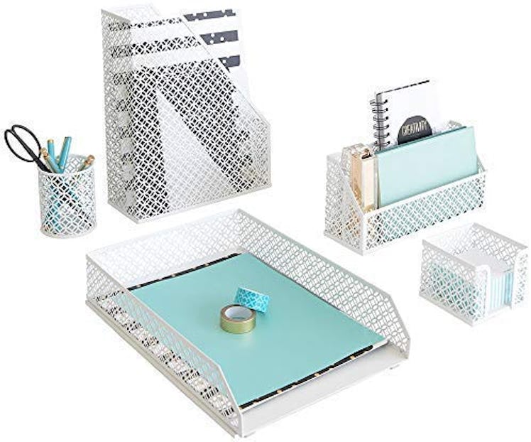 Blu Monaco Desk Organizer Set