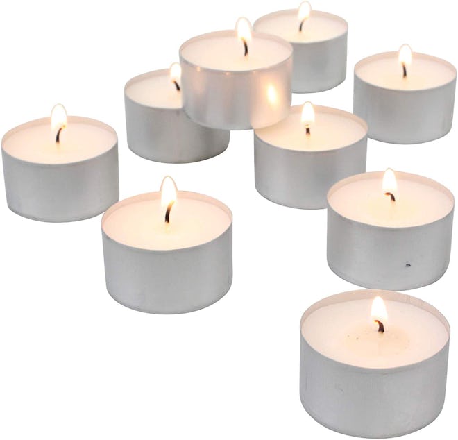  Stonebriar Long Burning Unscented Tea Light Candles (100-Pack)