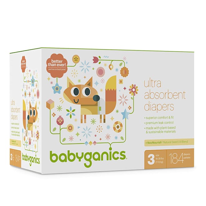 Babyganics Ultra Absorbent Diapers, 184 ct