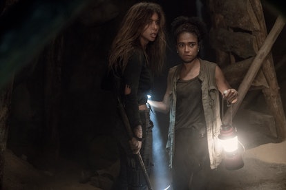 Nadia Hilker as Magna and Lauren Ridloff as Connie in The Walking Dead