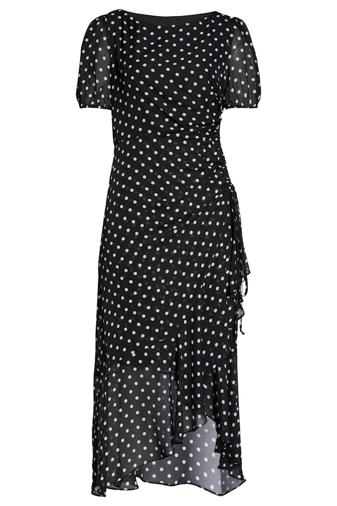 Julia Jordan Dot Print Chiffon Dress