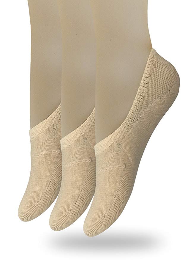 Eedor Women's No Show Socks (3 Pairs)