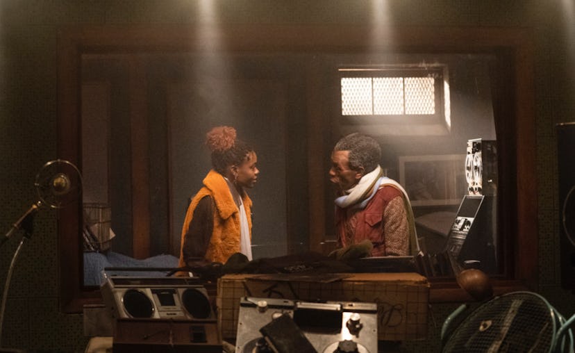 Ashleigh Murray as Josie McCoy and André De Shields as Chubby in 'Katy Keene' Episode 5.
