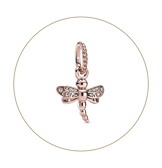 Sparkling Dragonfly Pendant