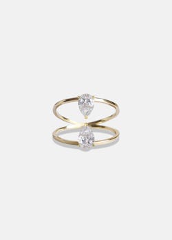 Duét Pear Ring