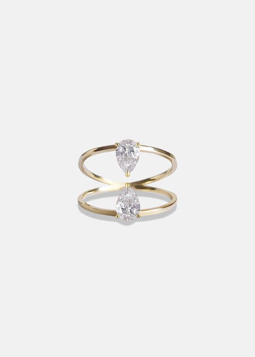 Duét Pear Ring