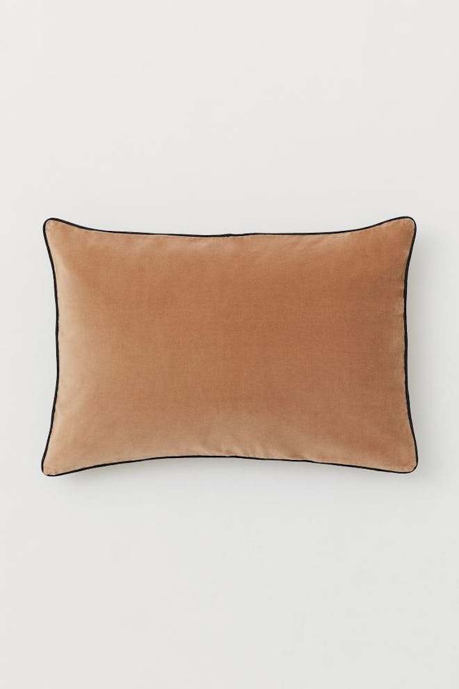 Cotton velvet cushion cover