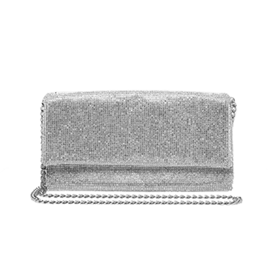 Frosty Rhinestone Clutch