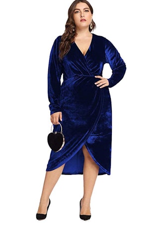 ESPRLIA Plus Size Velvet Dresses