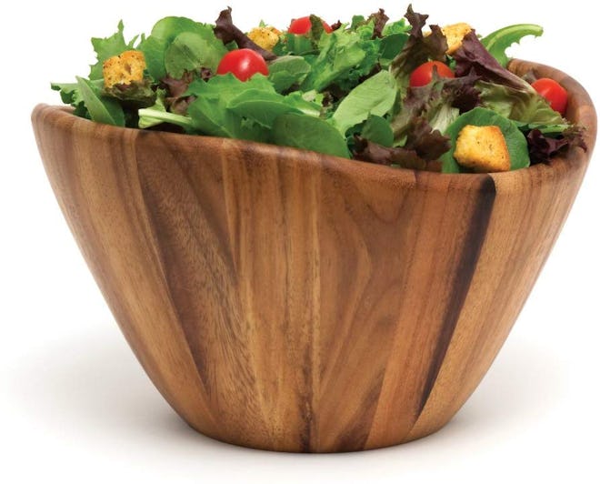 Lipper International Acacia Wave Serving Bowl