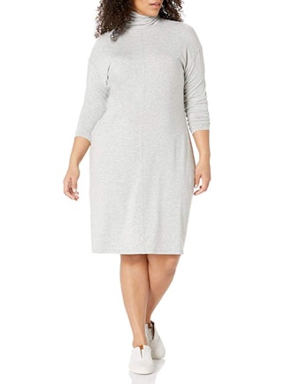 Daily Ritual Plus Size Long-Sleeve Turtleneck Dress