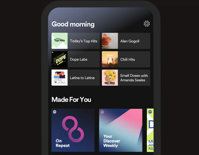 Spotify's app gets new homepage with quick access to favorites