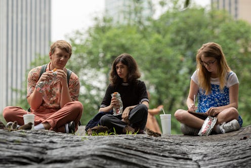 Josh Thomas as Nicholas, Maeve Press as Genevieve, and Kayla Cromer as Matilda in Everything's Gonna...