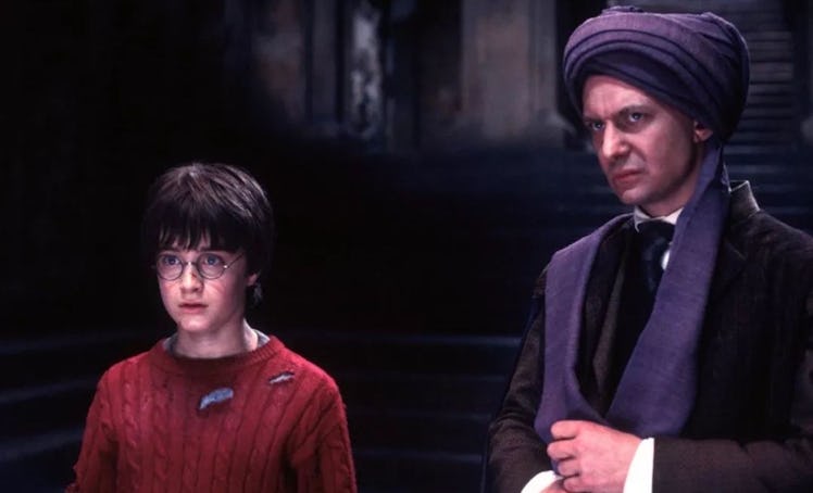 Daniel Radcliffe explained how Professor Quirrell slept with Voldemort on his head in 'Harry Potter....