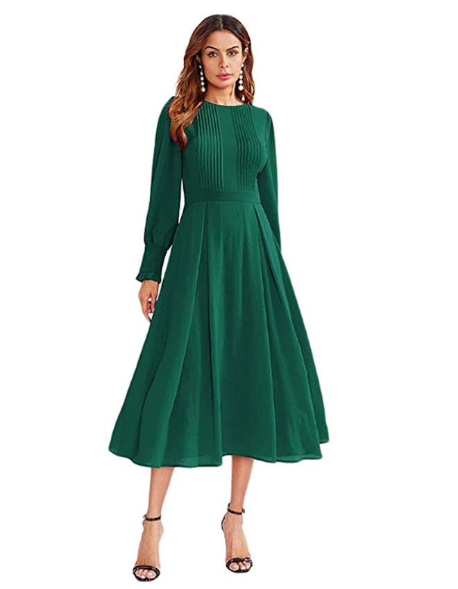 Milumia Pleated Fit & Flare Dress