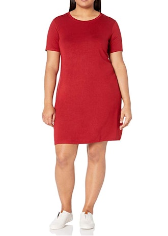 Daily Ritual Plus Size Jersey Short-Sleeve Scoop Dress