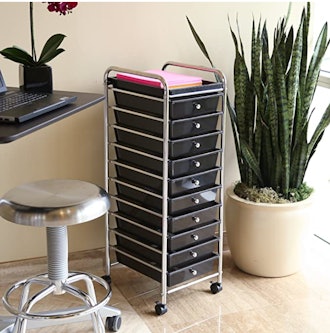 Seville Classics 10-Drawer Organizer Cart