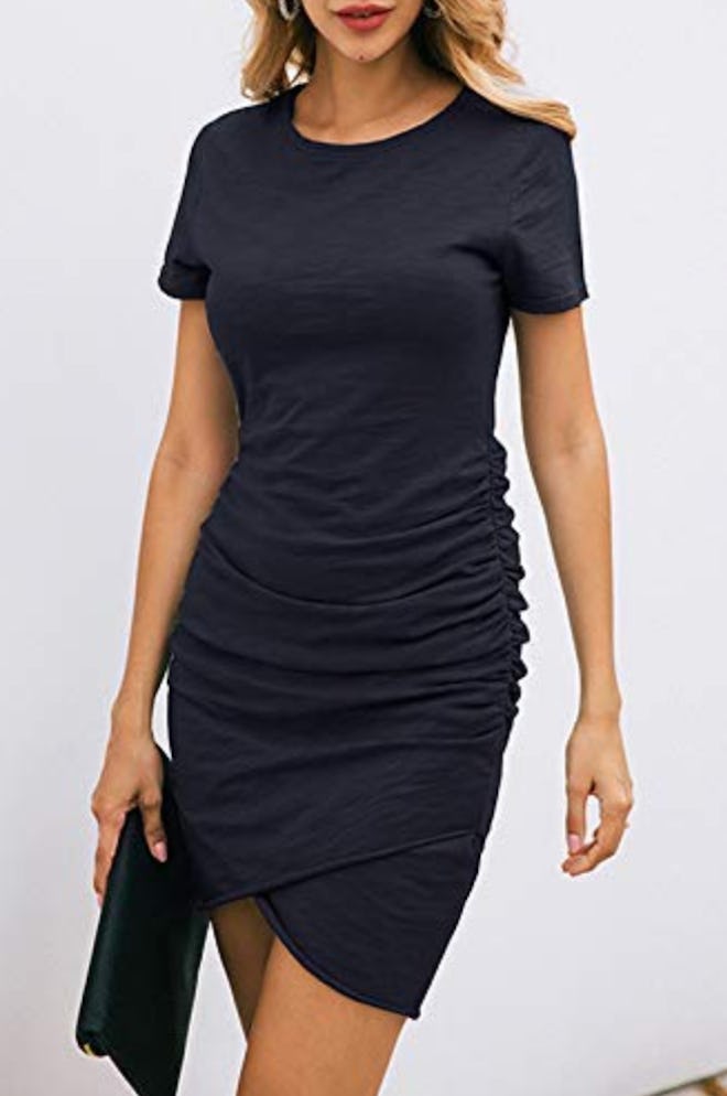 NSQTBA Long Sleeve Bodycon Mini Dress